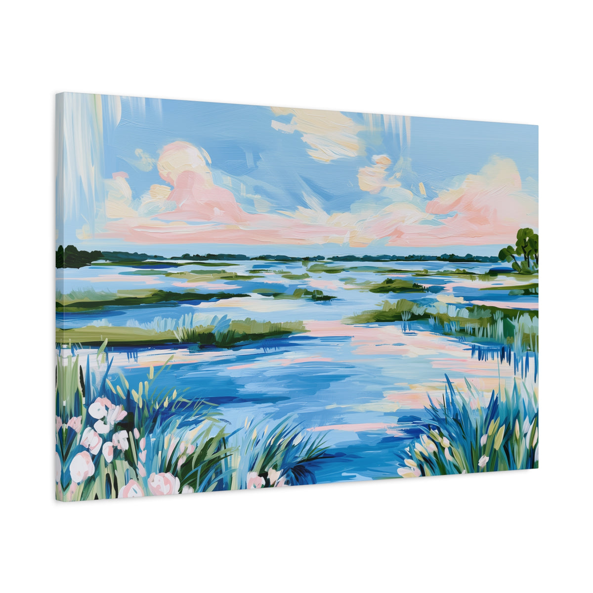 Coastal Southern Marsh Landscape Matte Canvas
