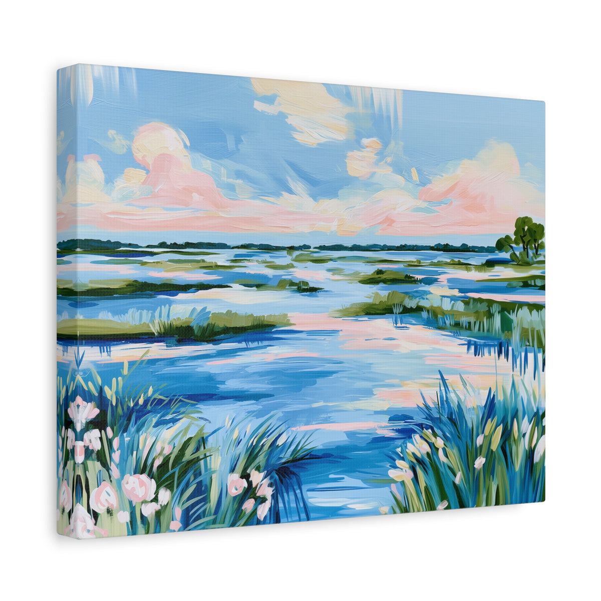 Coastal Southern Marsh Landscape Matte Canvas
