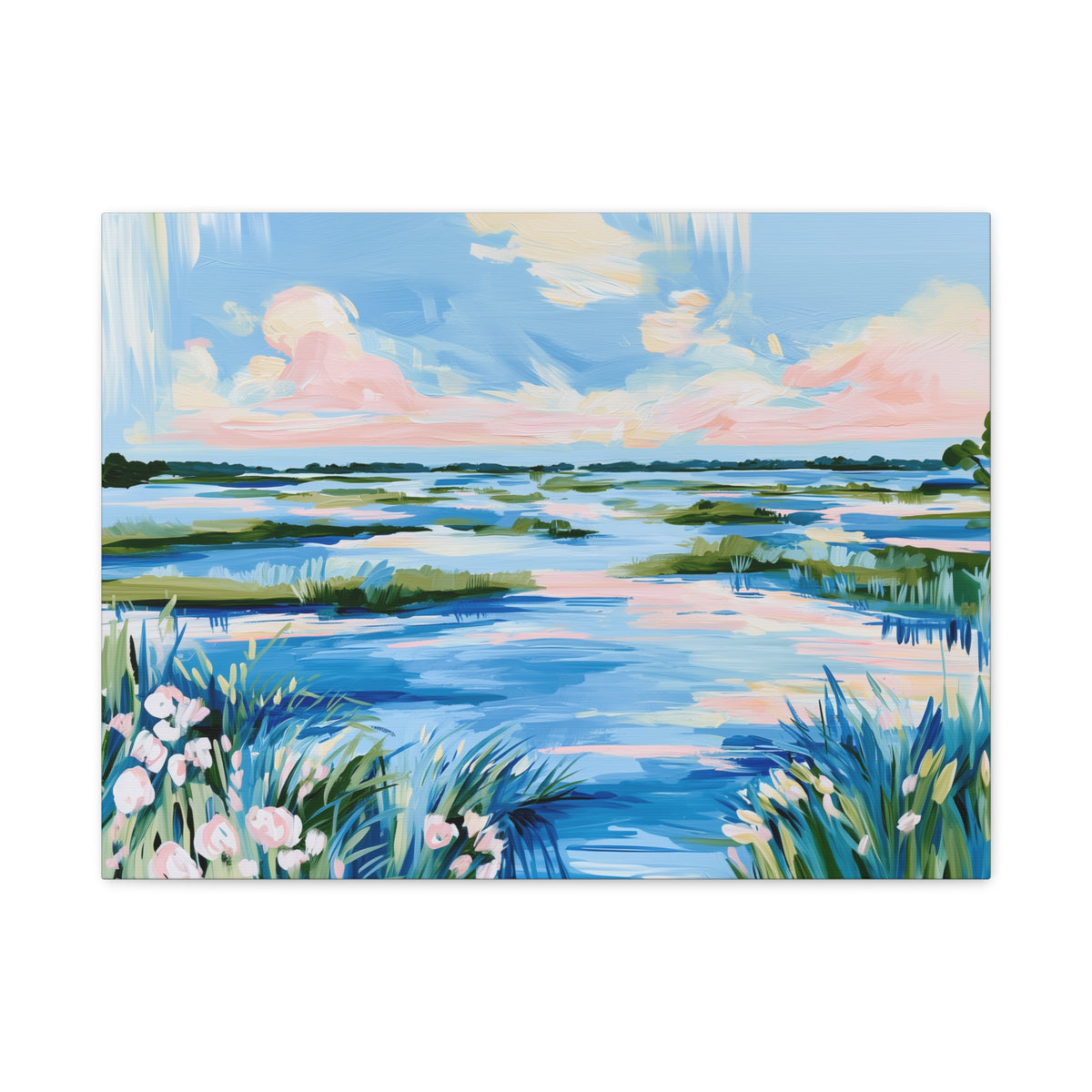 Coastal Southern Marsh Landscape Matte Canvas