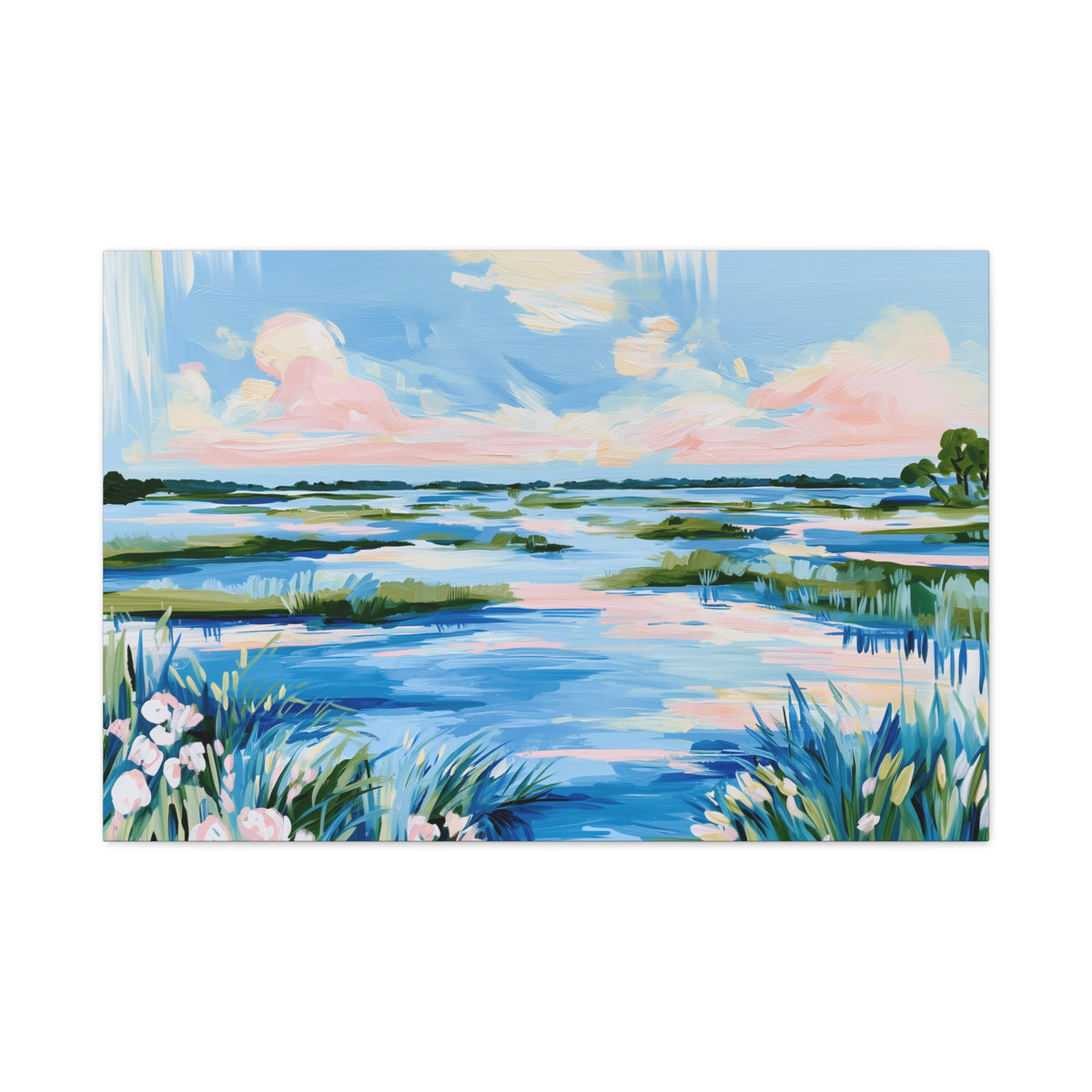 Coastal Southern Marsh Landscape Matte Canvas