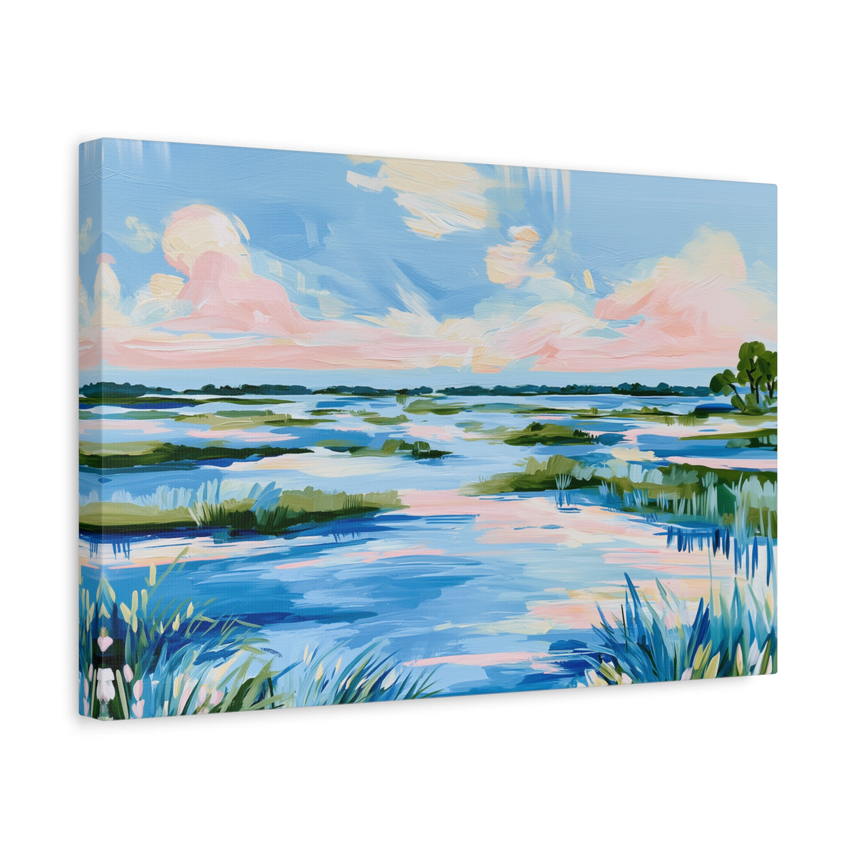 Coastal Southern Marsh Landscape Matte Canvas
