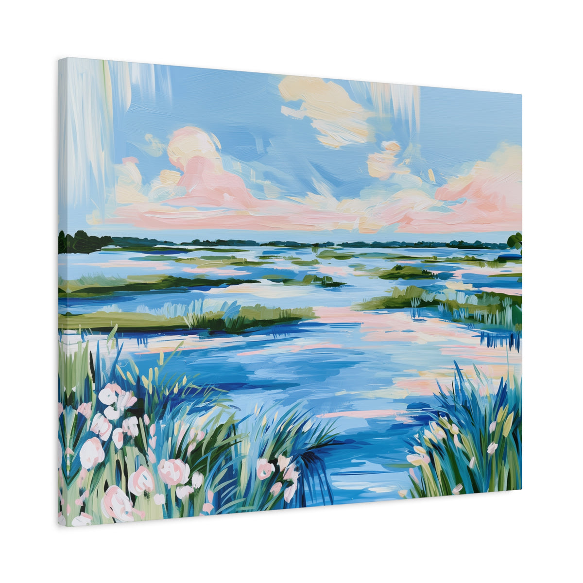Coastal Southern Marsh Landscape Matte Canvas