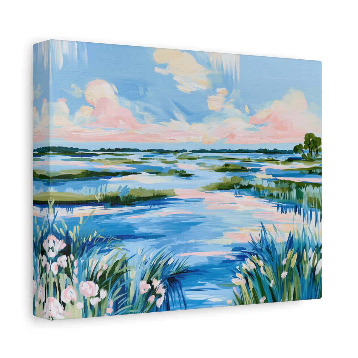 Coastal Southern Marsh Landscape Matte Canvas