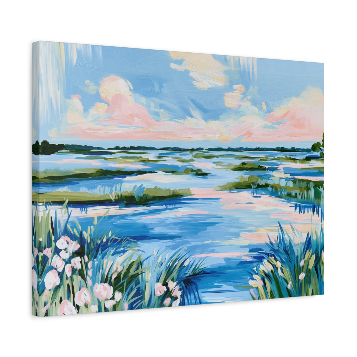 Coastal Southern Marsh Landscape Matte Canvas