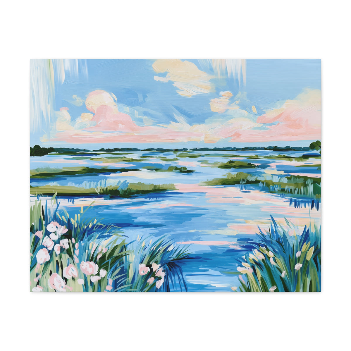 Coastal Southern Marsh Landscape Matte Canvas