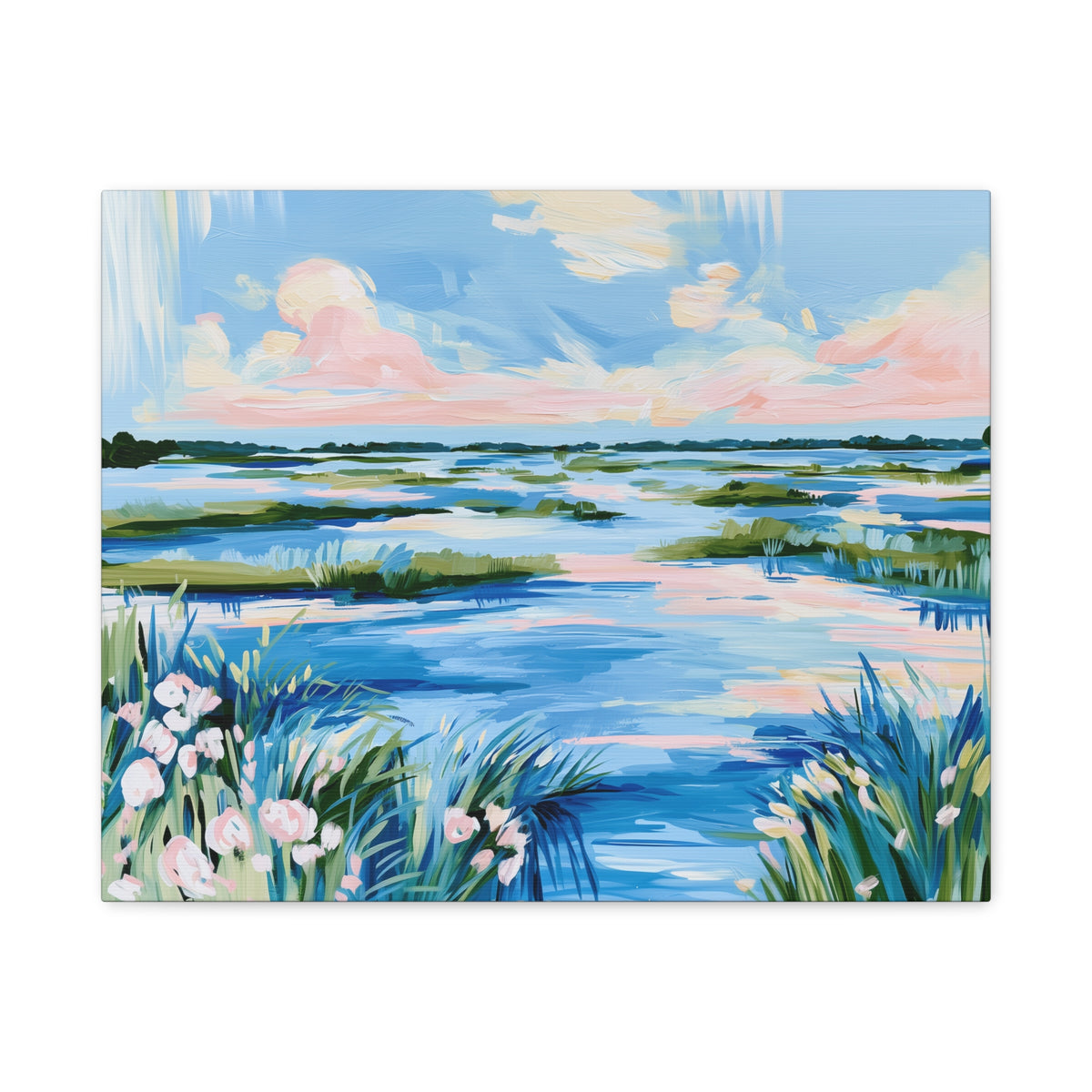 Coastal Southern Marsh Landscape Matte Canvas