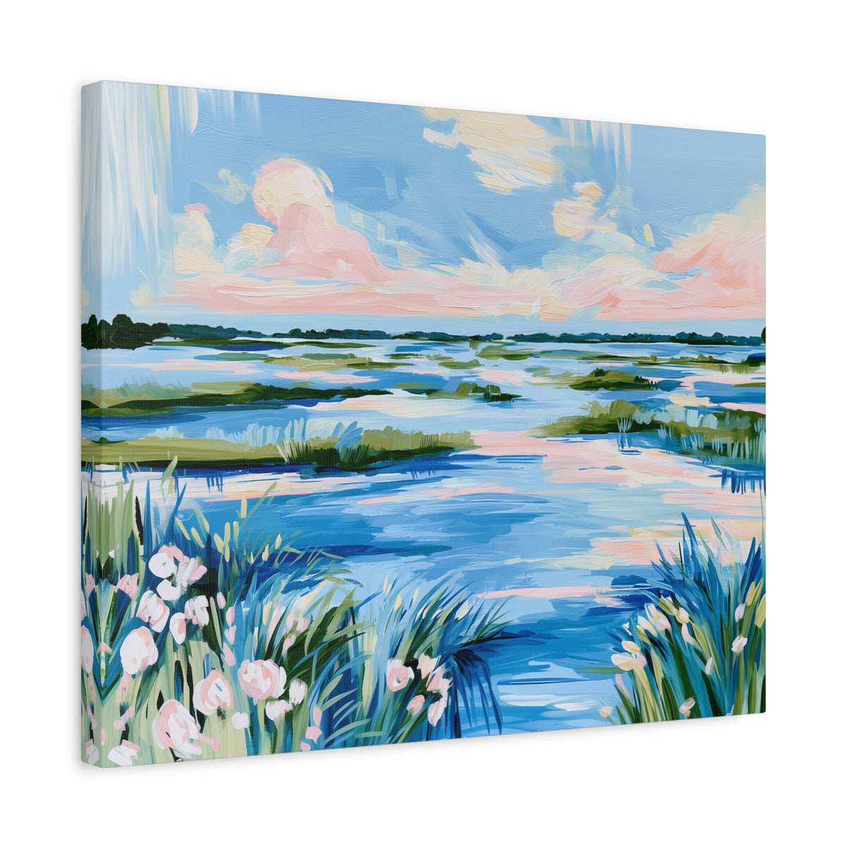 Coastal Southern Marsh Landscape Matte Canvas